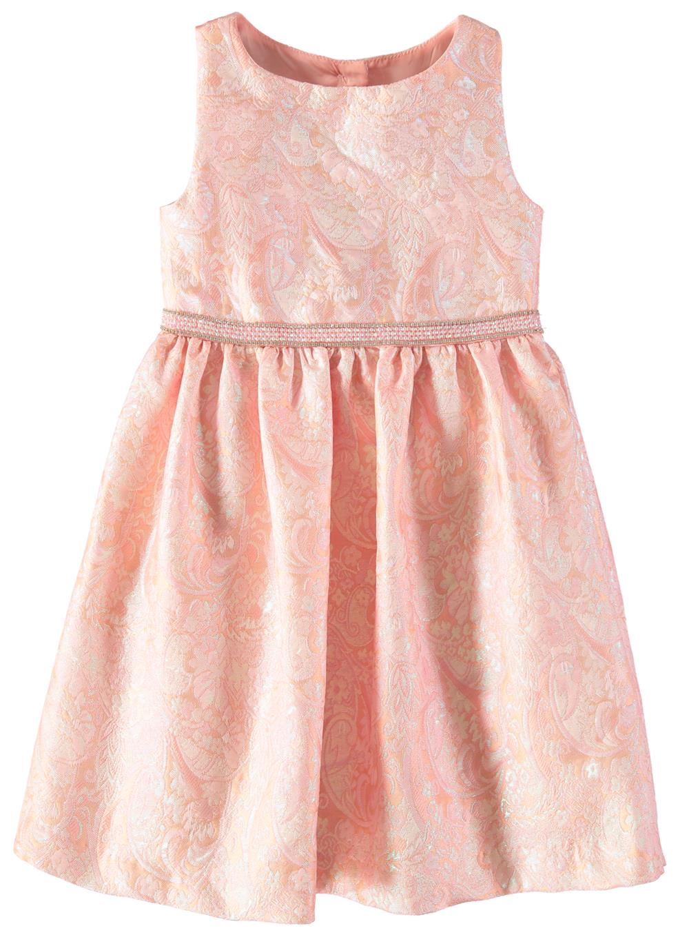 Bonnie Jean Girls 4-6X Floral Jacquard Dress