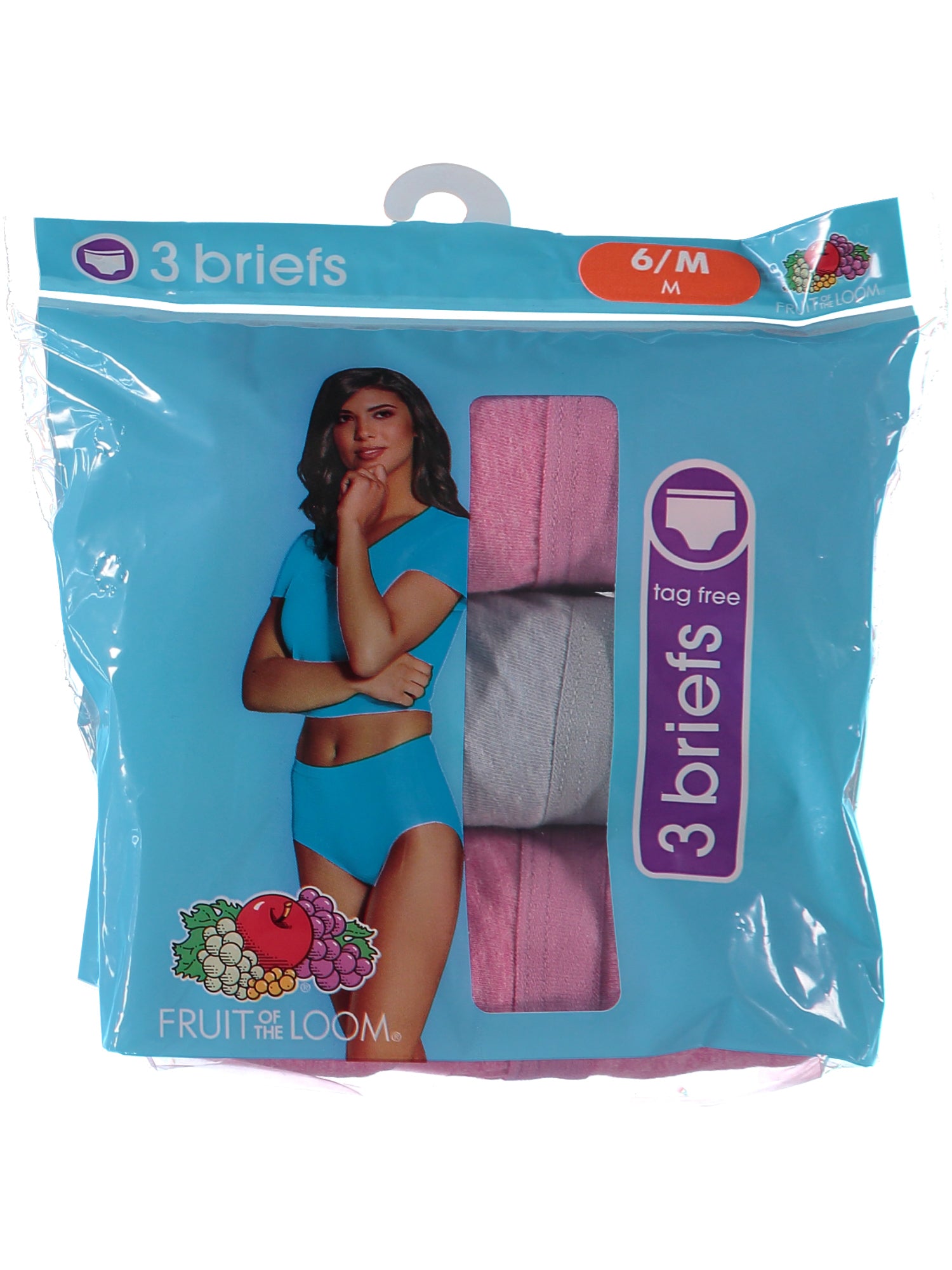 Fruit of the Loom Womens 3-Pack Assorted Briefs