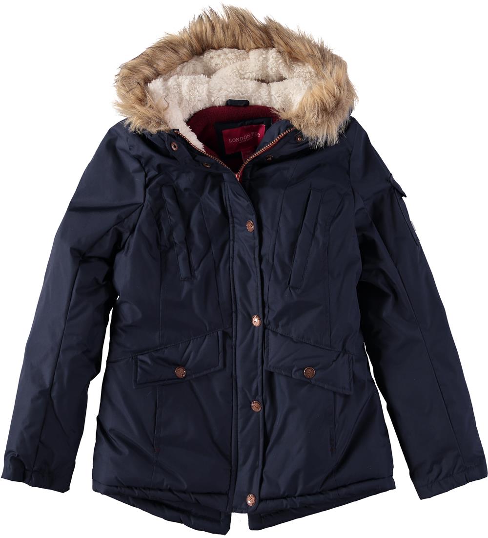 London Fog Girls 7-16 Fur Radiance Parka