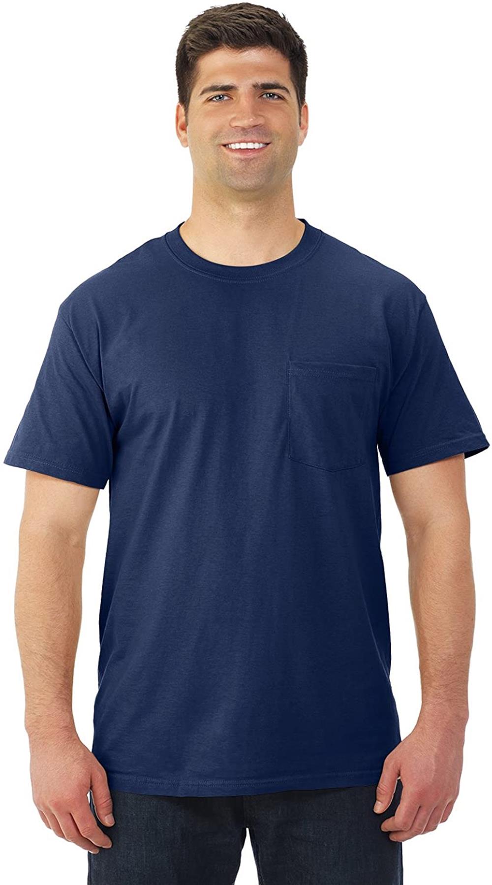 Fruit of the Loom Mens Short Sleeve Pocket T-Shirt