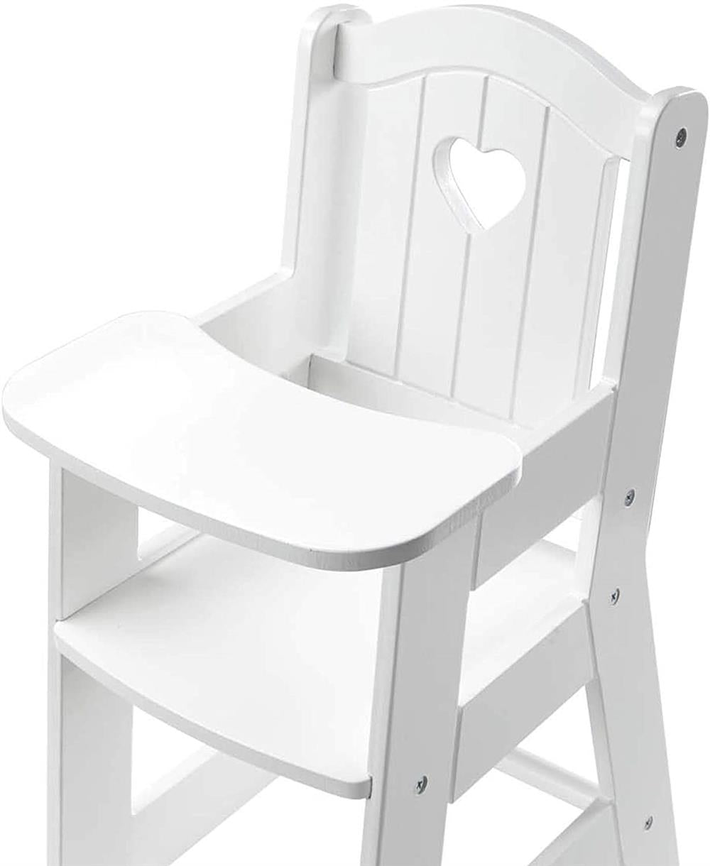 Melissa and Doug Mine to Love Wooden Play High Chair for Dolls