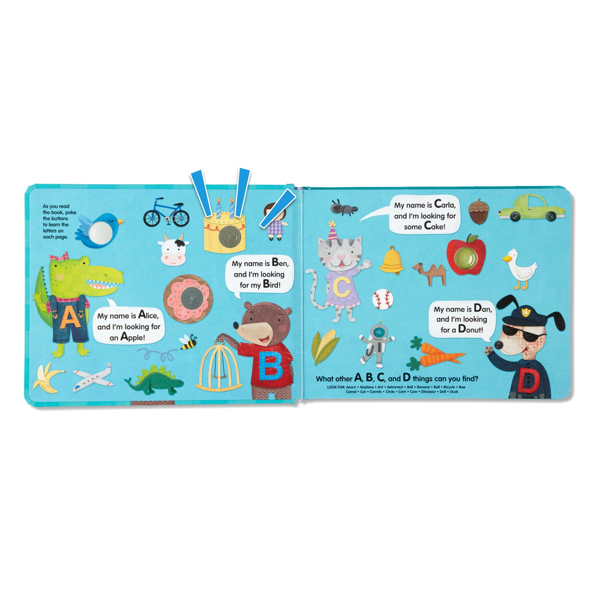 Melissa and Doug Poke-a-Dot - An Alphabet Eye Spy Board Book