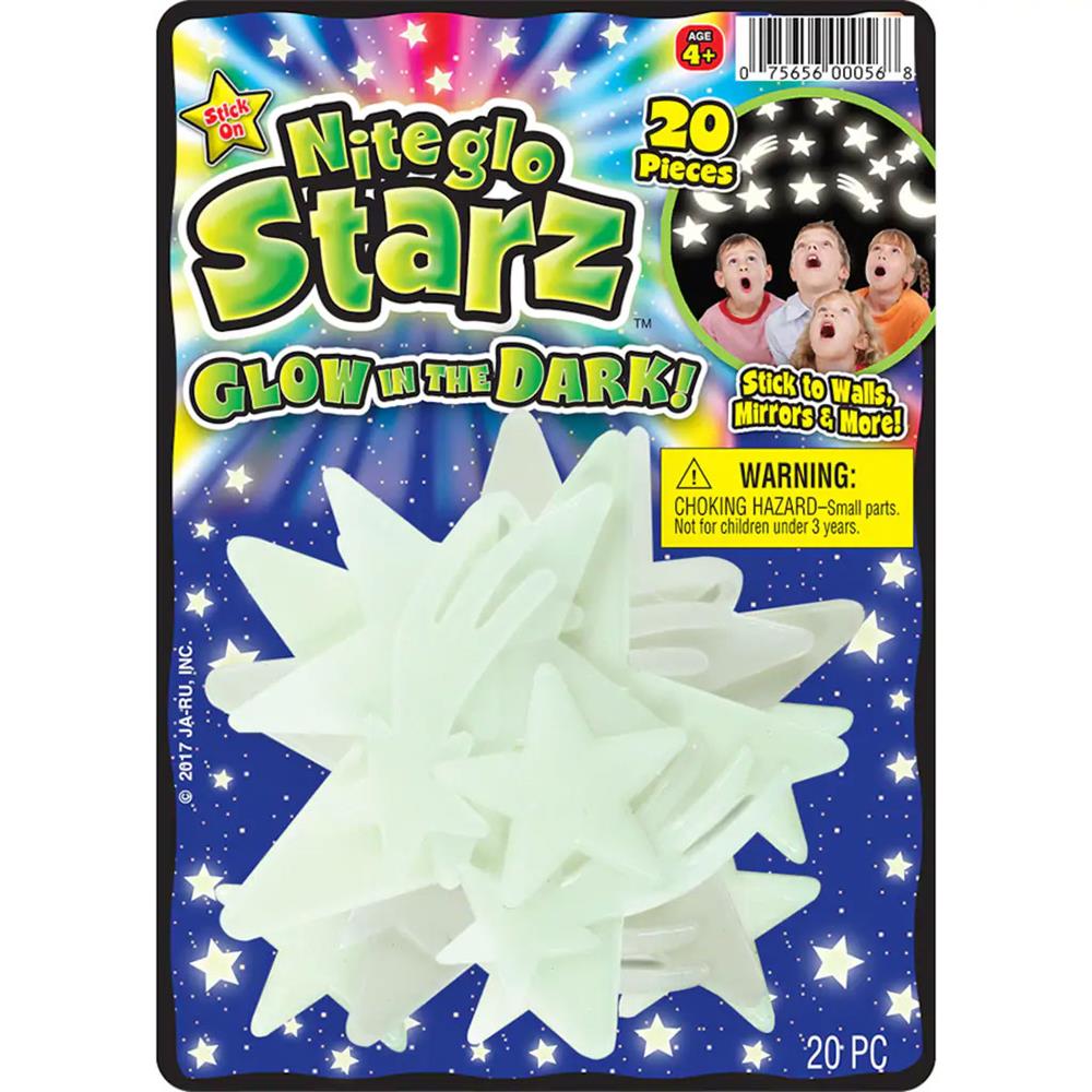 Ja-Ru Niteglo Starz Glow in the Dark 20-Piece