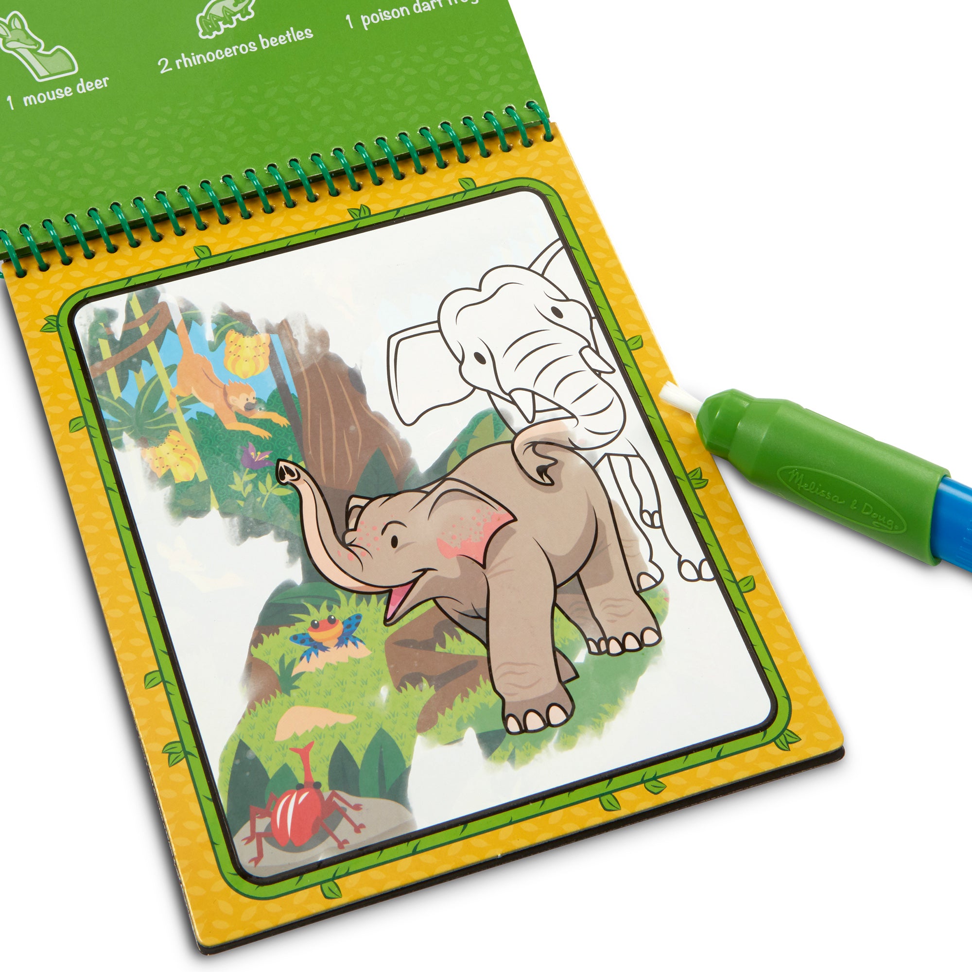 Melissa and Doug Water Wow! Jungle Water-Reveal Pad - On the Go Travel Activity