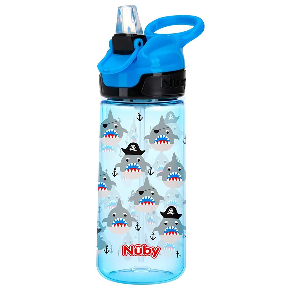 Nuby Push Button Flip-it Soft Spout Tritan Water Bottle