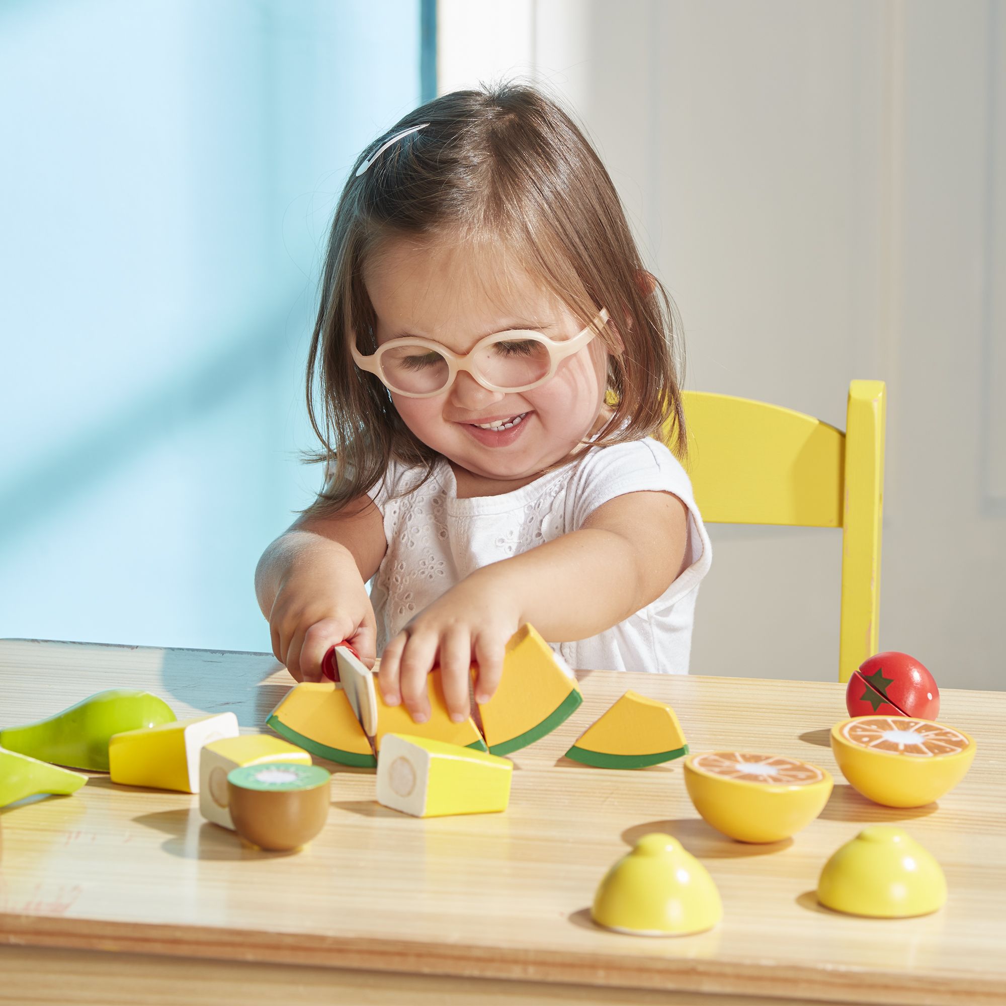 Melissa and Doug Cutting Fruit Set - Wooden Play Food