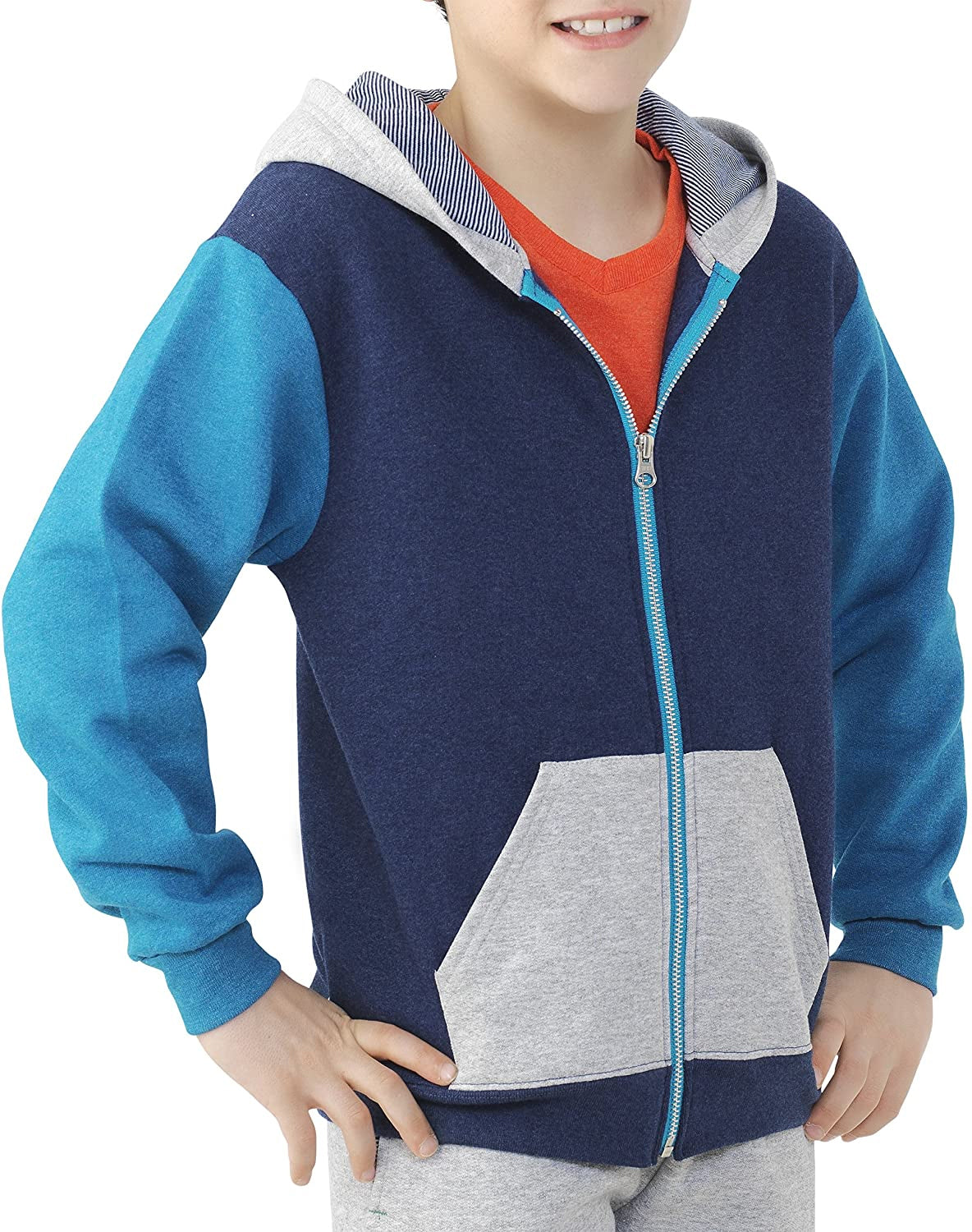 Fruit of the Loom Boys 4-7 Fleece Zip Hoodie Sweatshirt