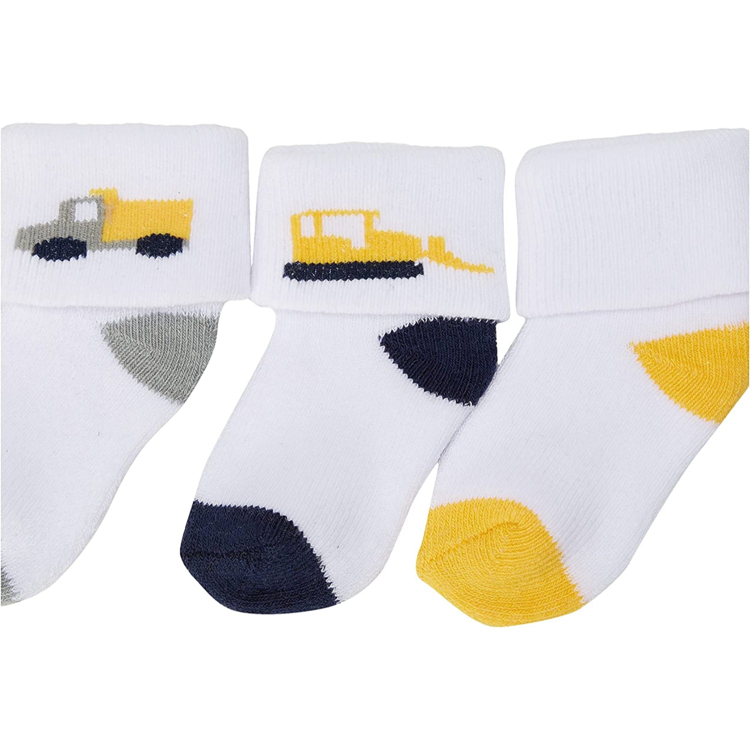 Luvable Friends Newborn Baby Boys 8 Pack Cotton Terry Socks