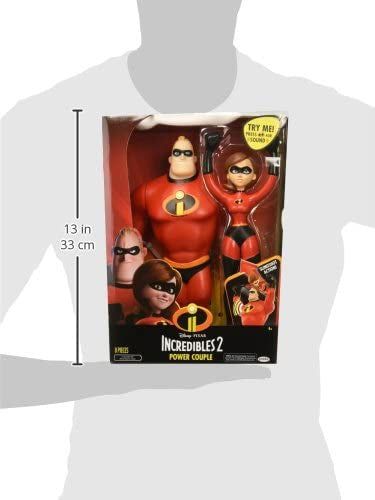 Disney The Incredibles 2 Power Couple: 12'' Mr. Incredible and Elastigirl