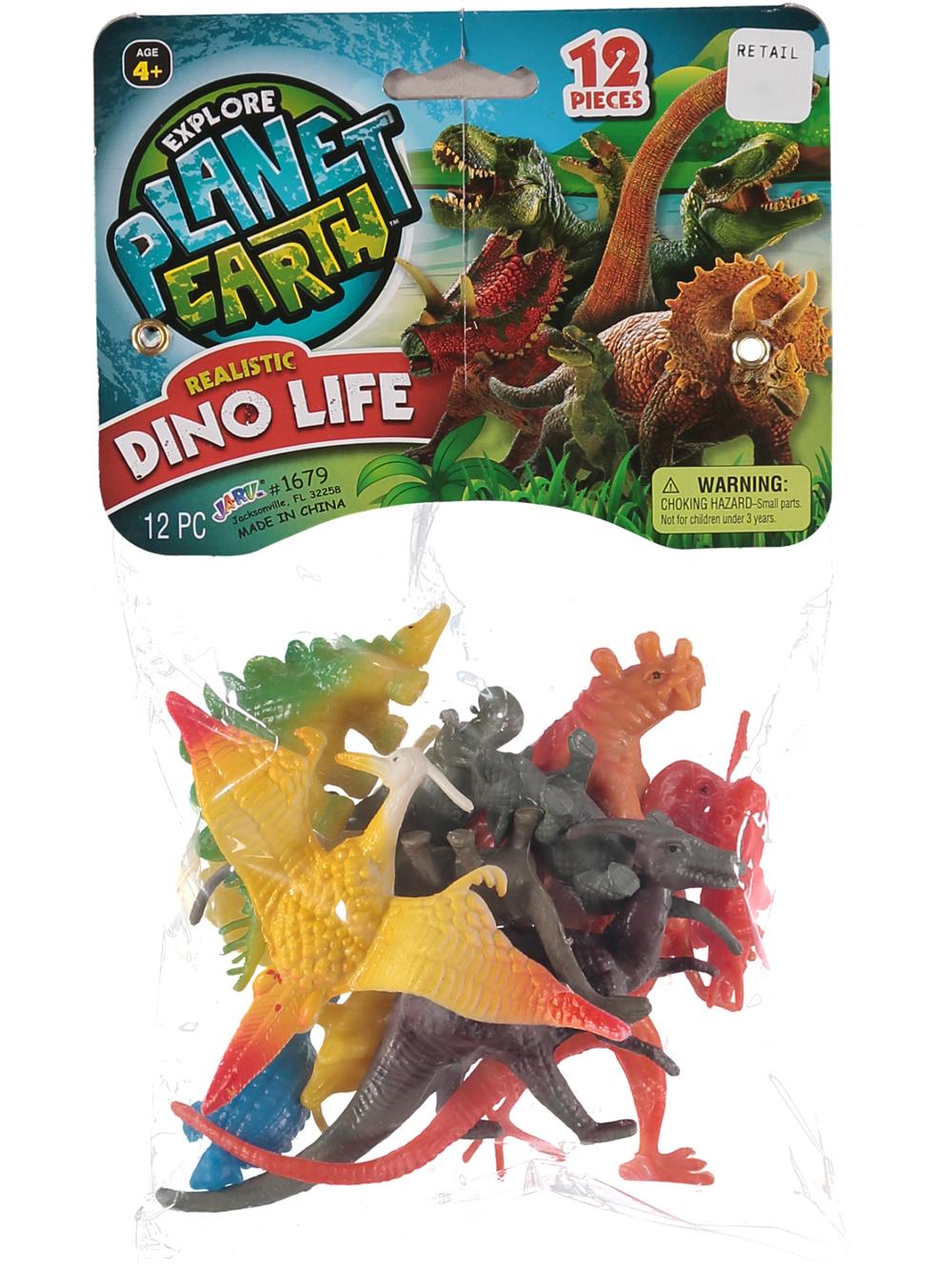 Ja-Ru Planet Earth Realistic Dino Life 12-Piece