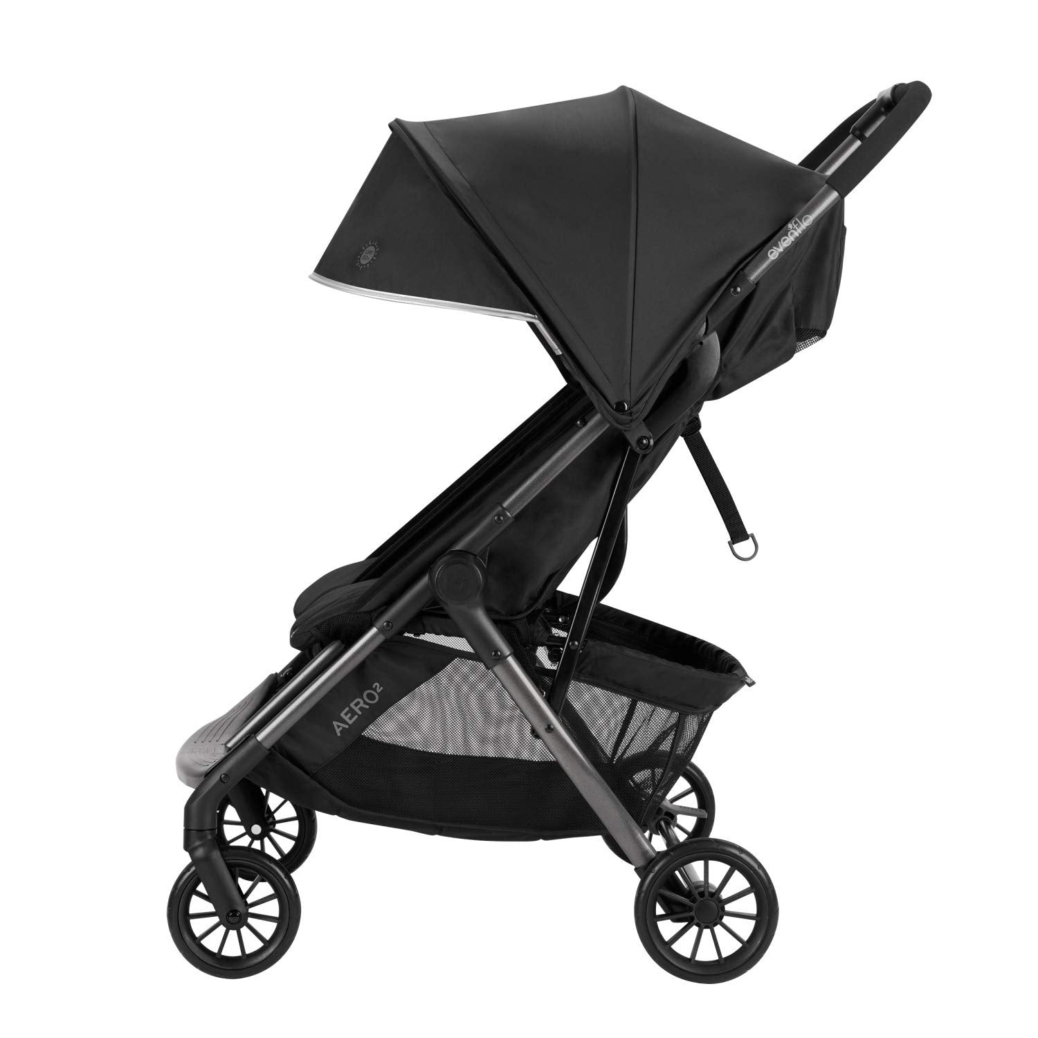 Evenflo Aero2 Ultra-Lightweight Double Stroller, Lark Black