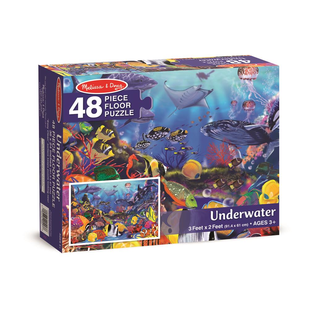 Melissa and Doug Underwater Floor Puzzle - 48 Piece