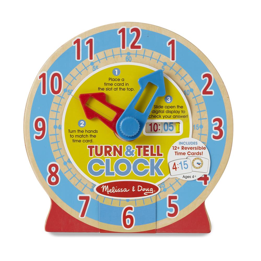 Melissa and Doug Turn & Tell Wooden Clock