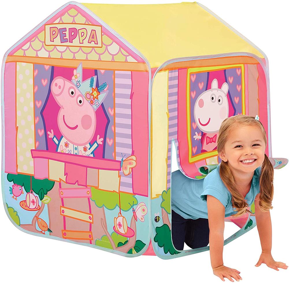 Peppa Pig Kids Tent Pop Up Play Tent, Pink