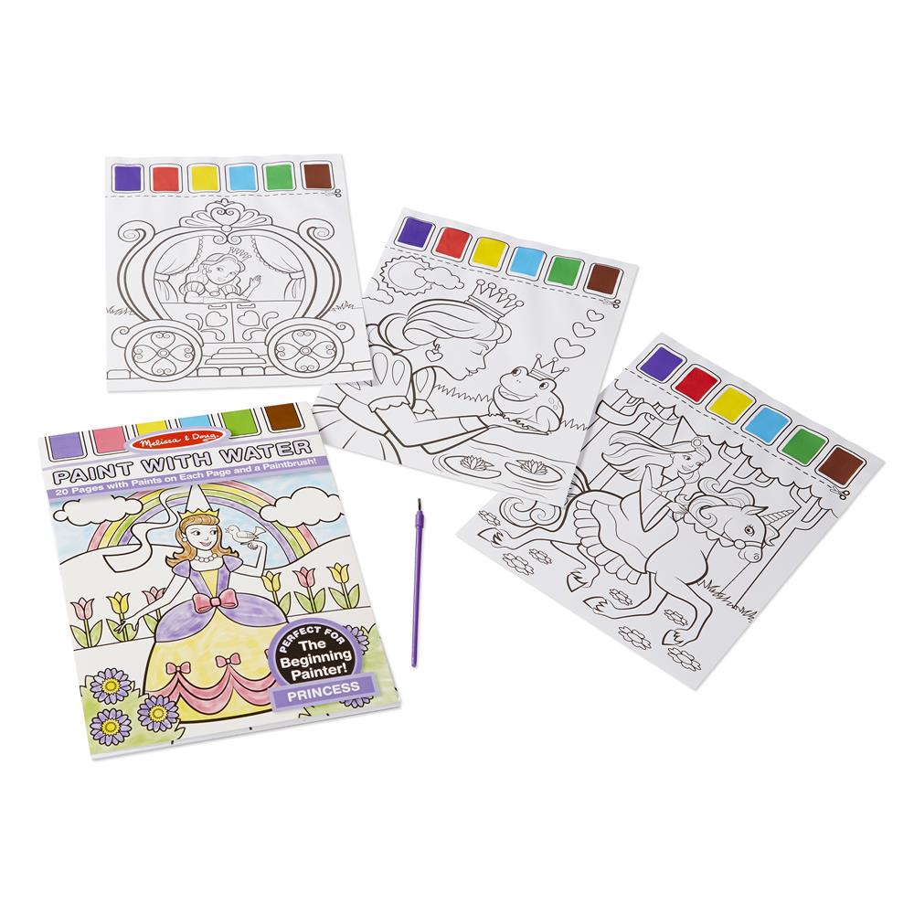 Melissa and Doug Princess Paint with Water Kids' Art Pad