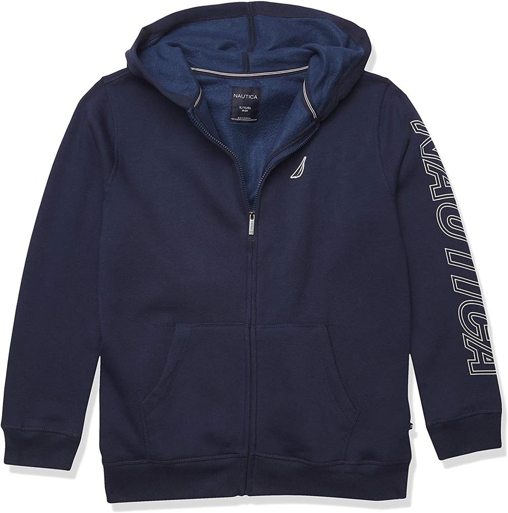 Nautica Boys 8-20 Logo Zip Hoodie