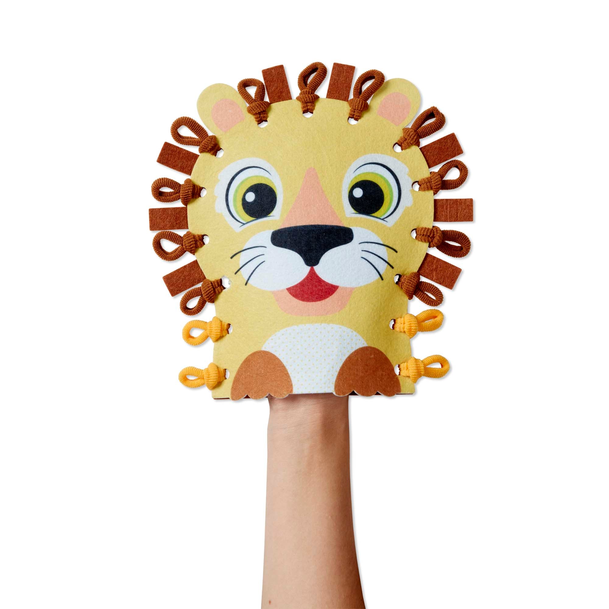 Melissa and Doug Loop It! Safari Puppets Beginner Craft Kit