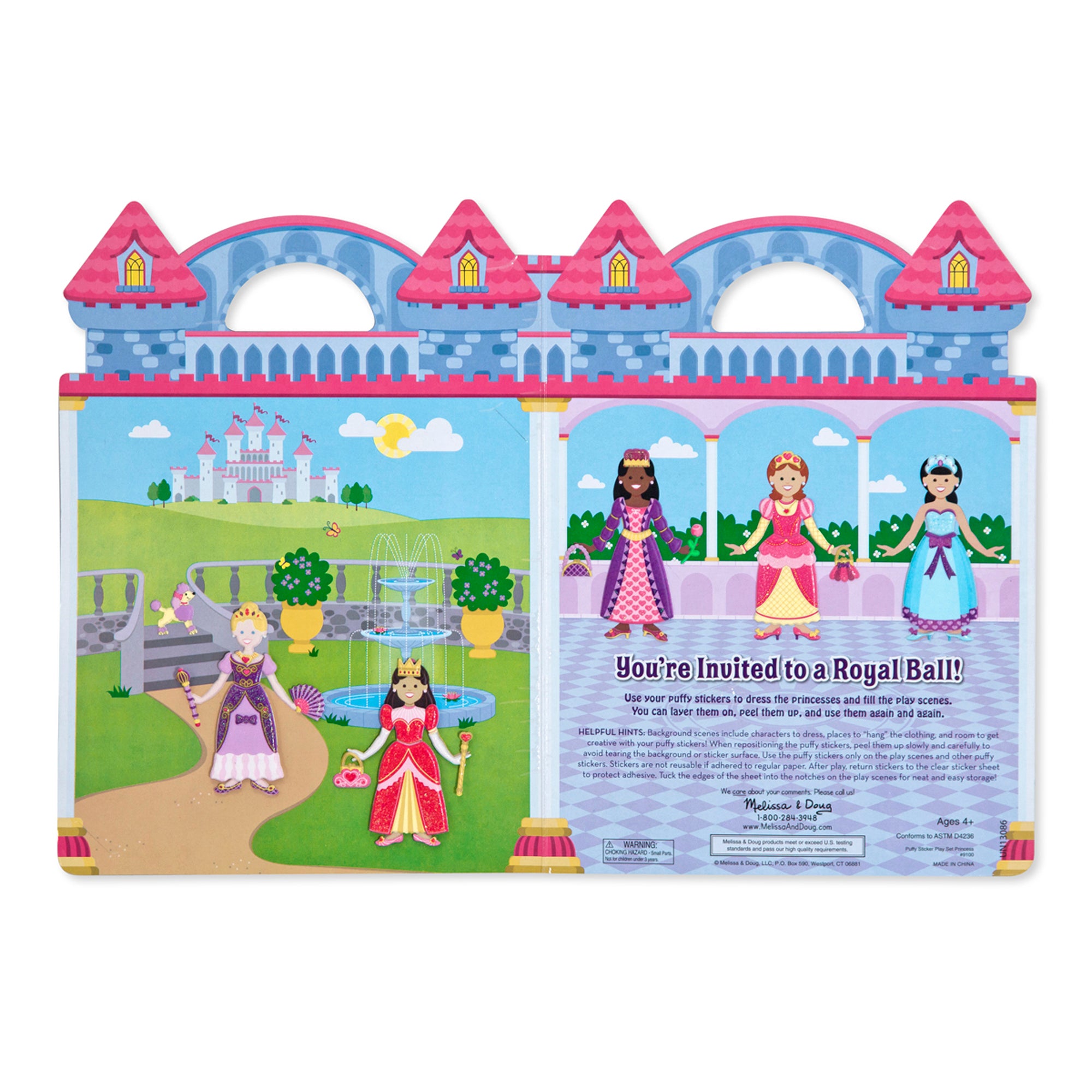 Melissa and Doug Puffy Stickers Play Set: Princess