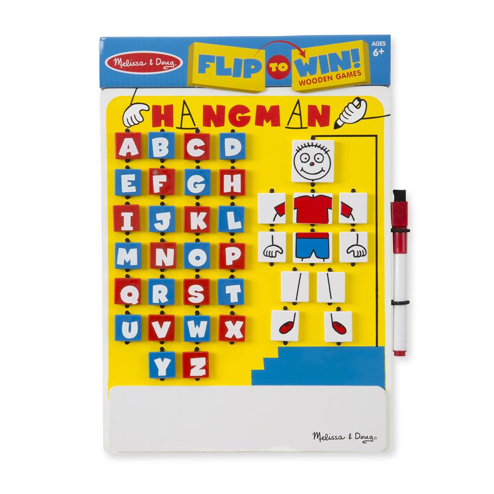 Melissa and Doug Flip-to-Win Hangman Travel Game