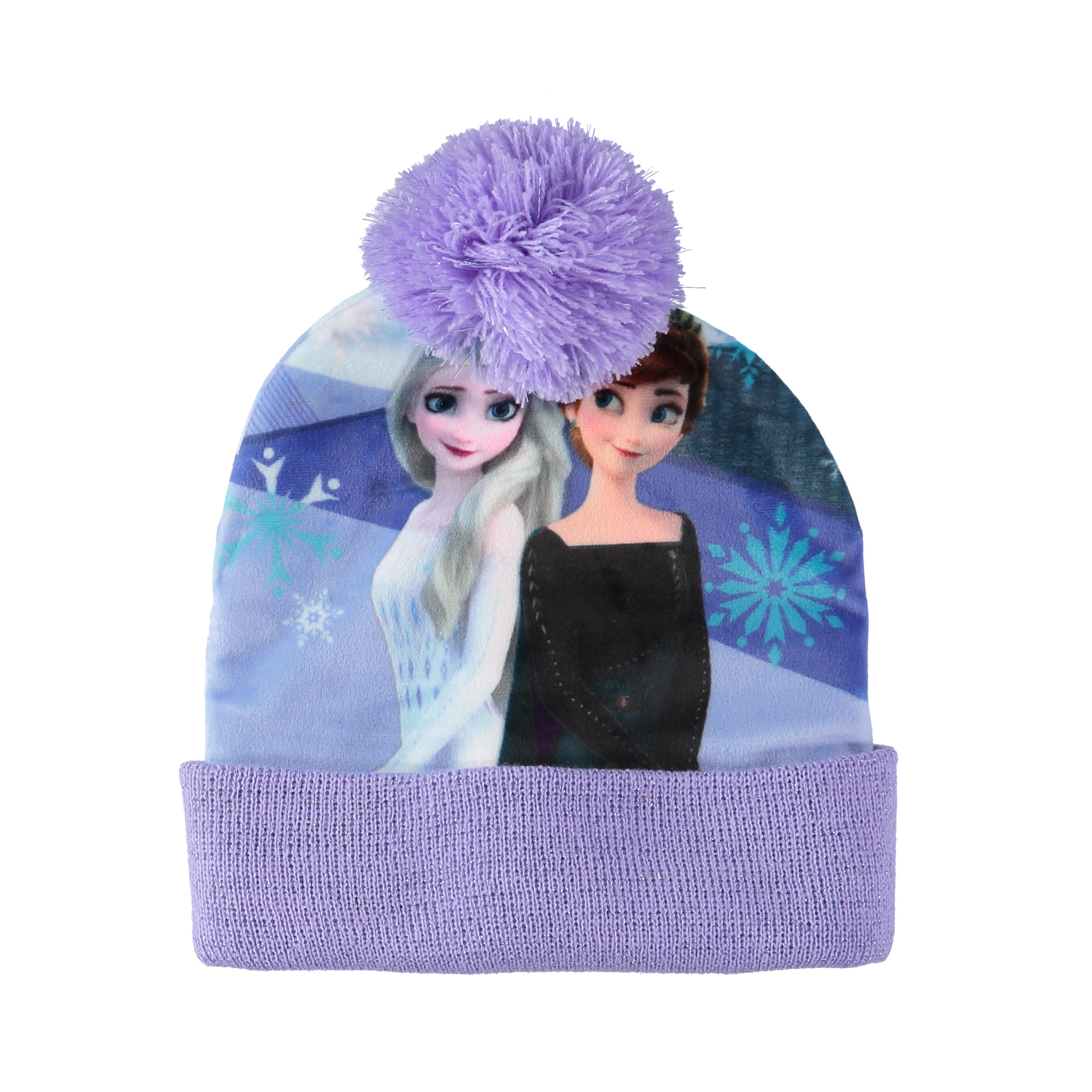 Disney Girls 4-6X Frozen 2 Pom Pom Hat Glove Set