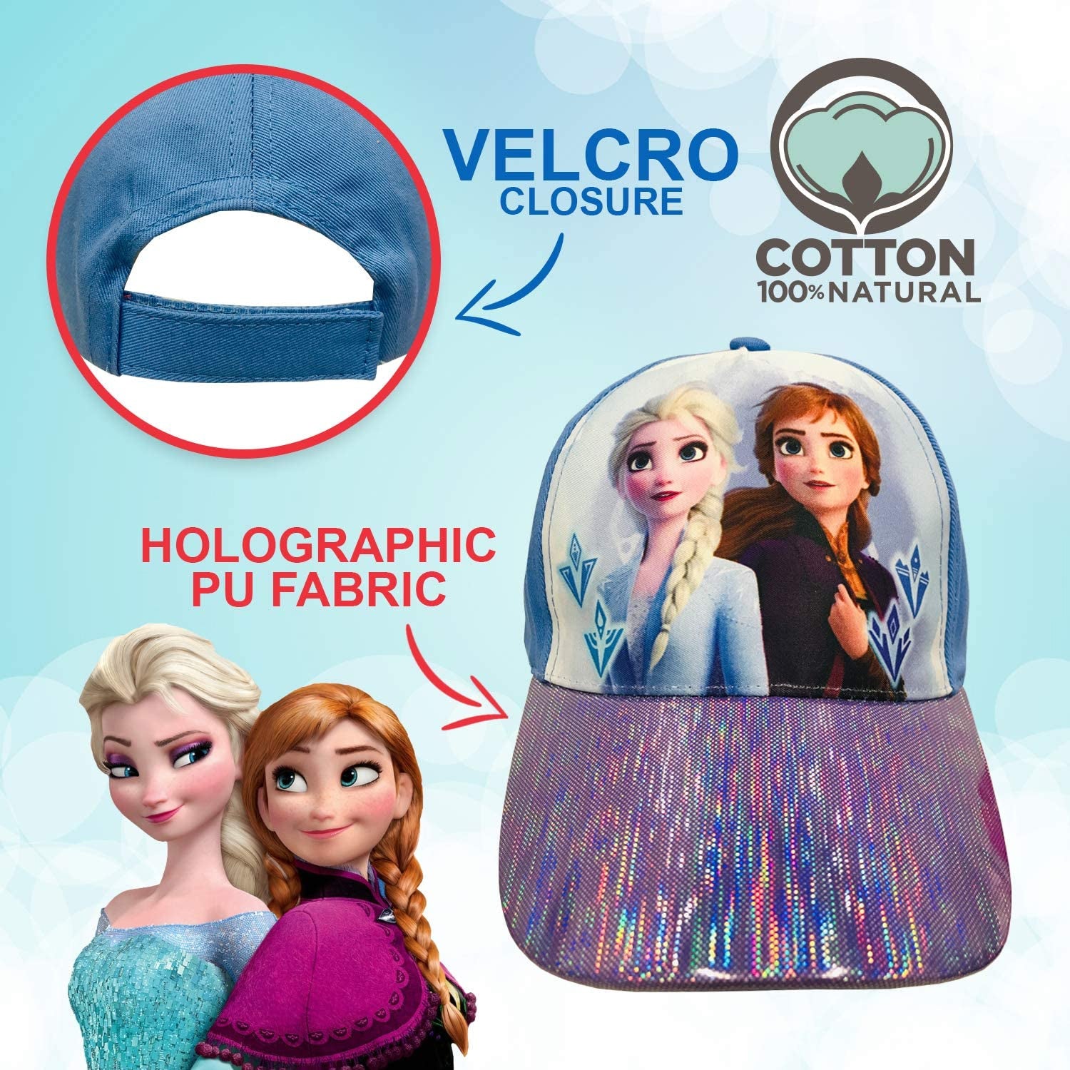 Disney Frozen Holographic Baseball Cap