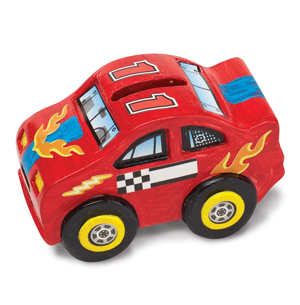 Melissa and Doug Created by Me! Race Car Bank Craft Kit