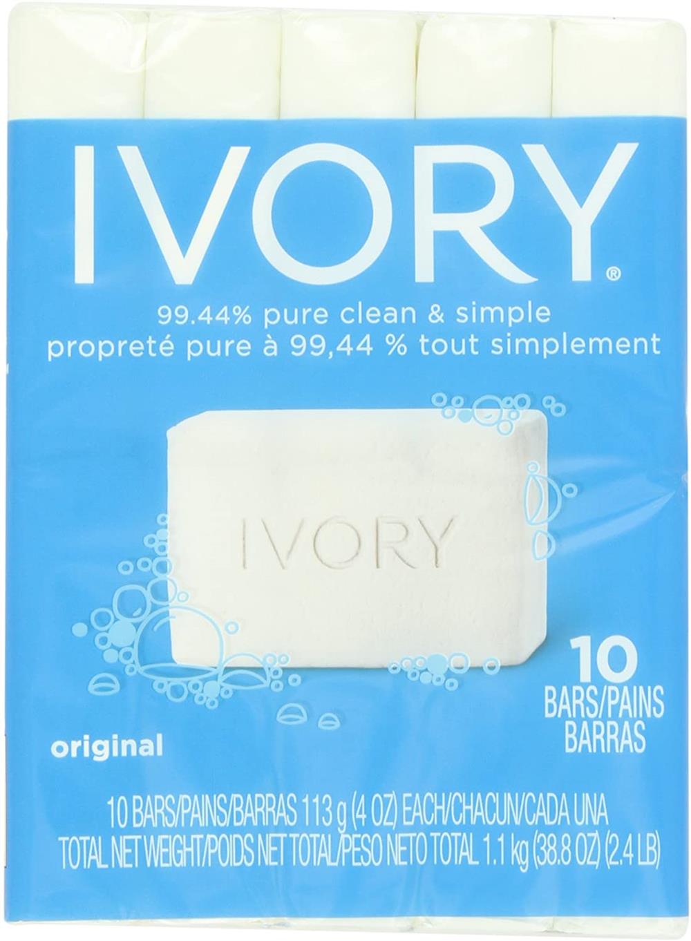 Ivory Original 10-Count: Bath Size Bars (4 Oz)