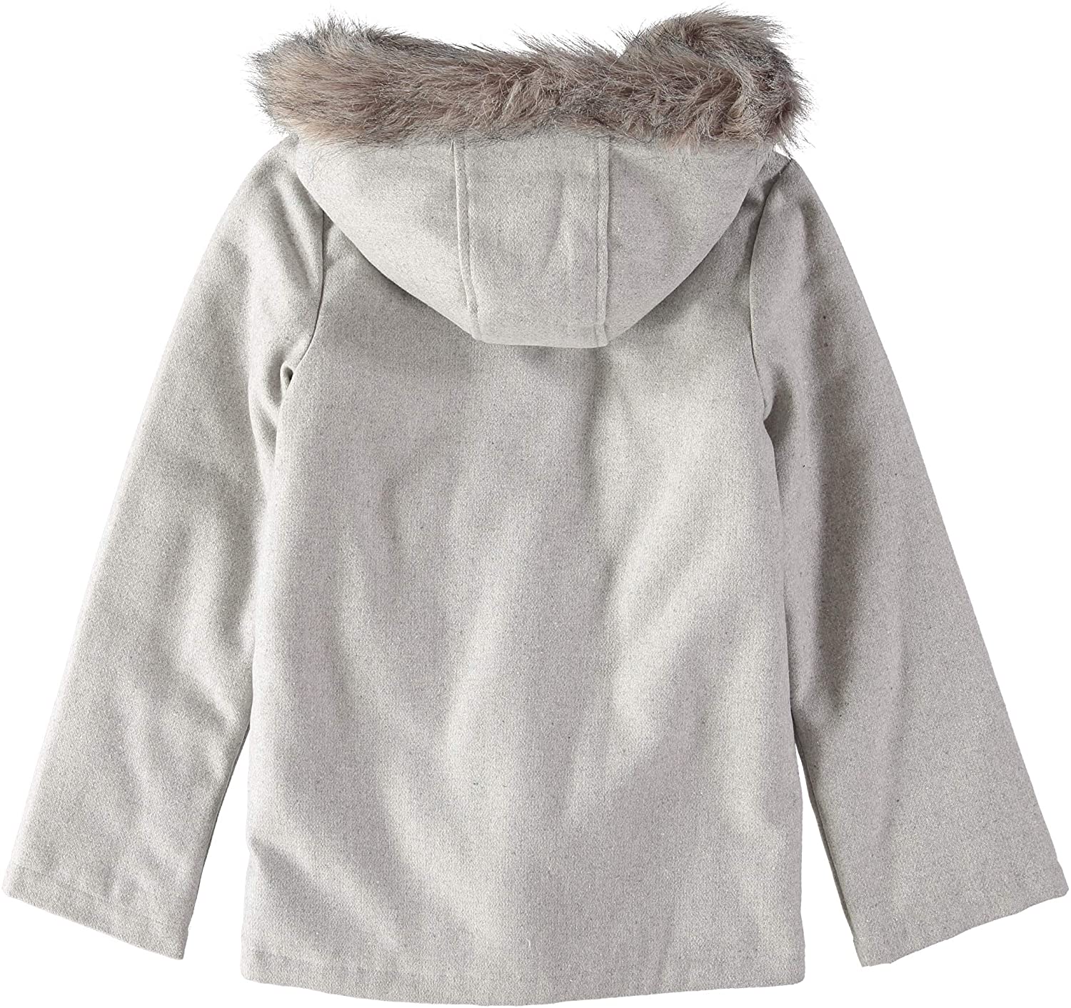 Jessica Simpson Faux Fur Hood Textured Jacket