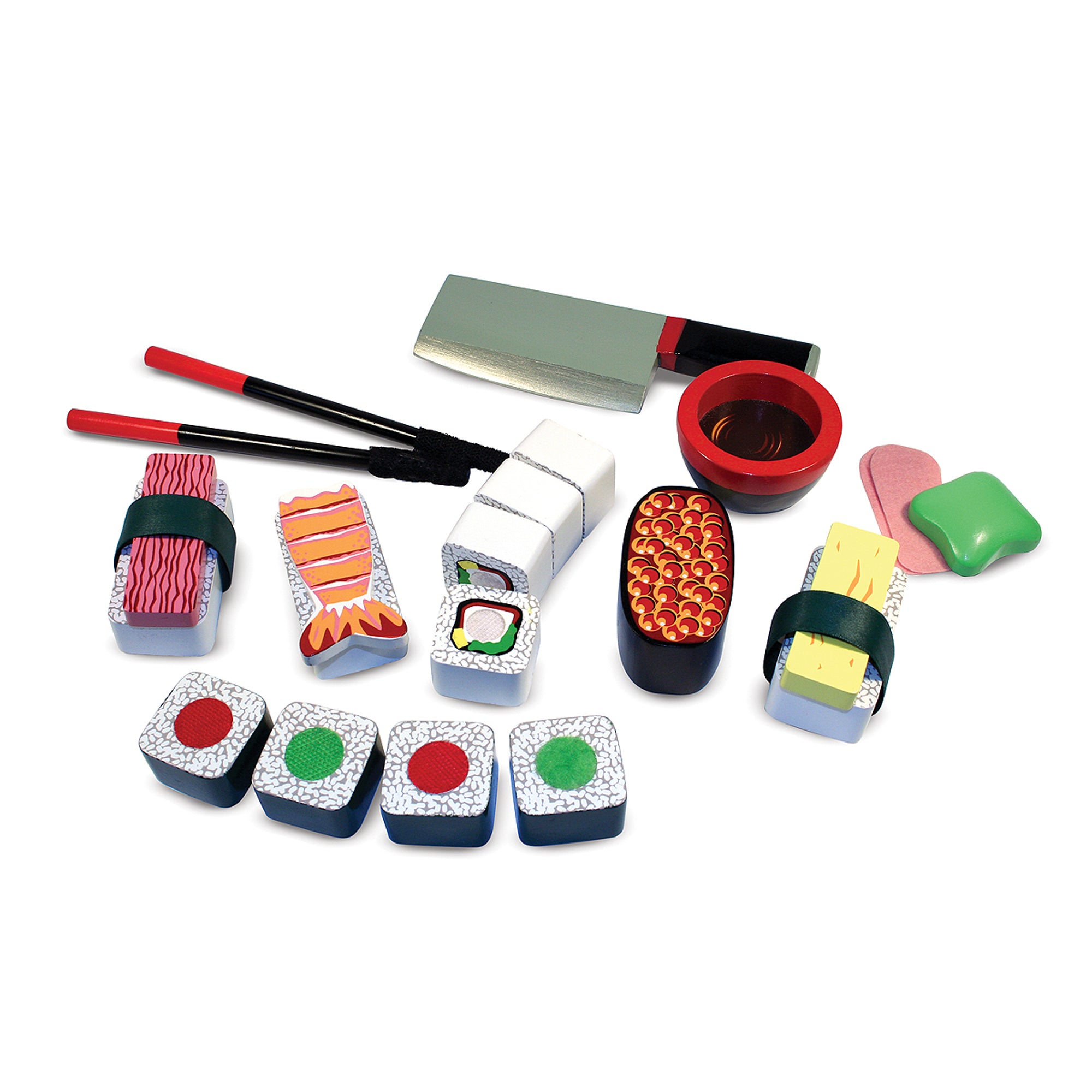 Melissa and Doug Sushi Slicing Play Set - Wooden Play Food