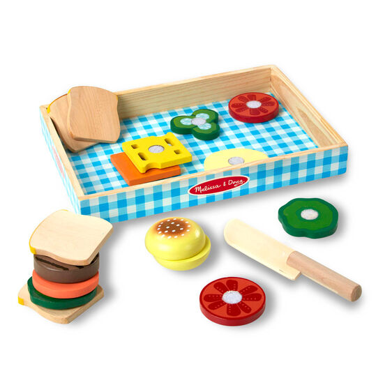 Melissa and Doug Wooden Sandwich Making Set