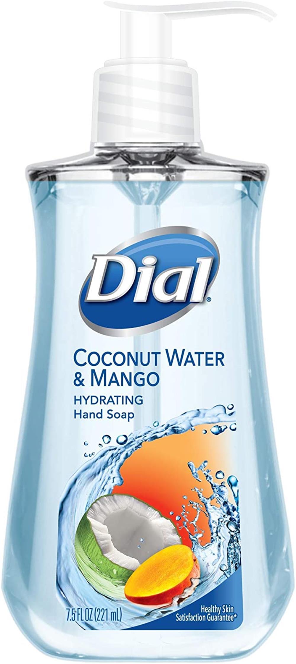 Dial Liquid Hand Soap, Coconut Water & Mango, 7.5 Fluid Ounces