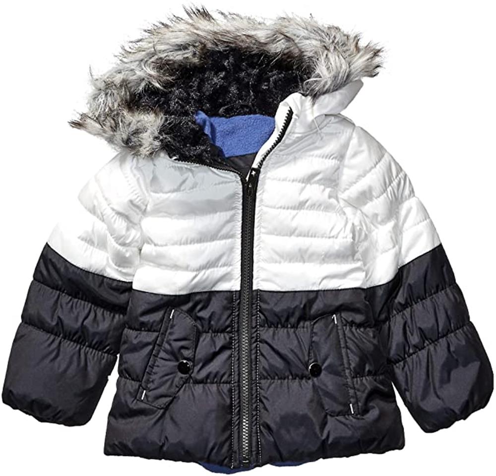 Jessica Simpson Girls' Colorblocked Warm Winter Coat