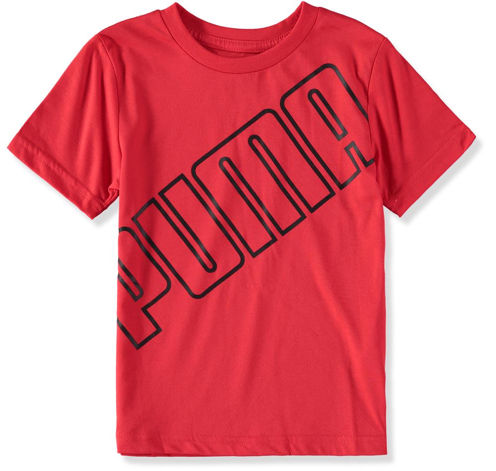 PUMA Boys 4-7 Slant Logo T-Shirt