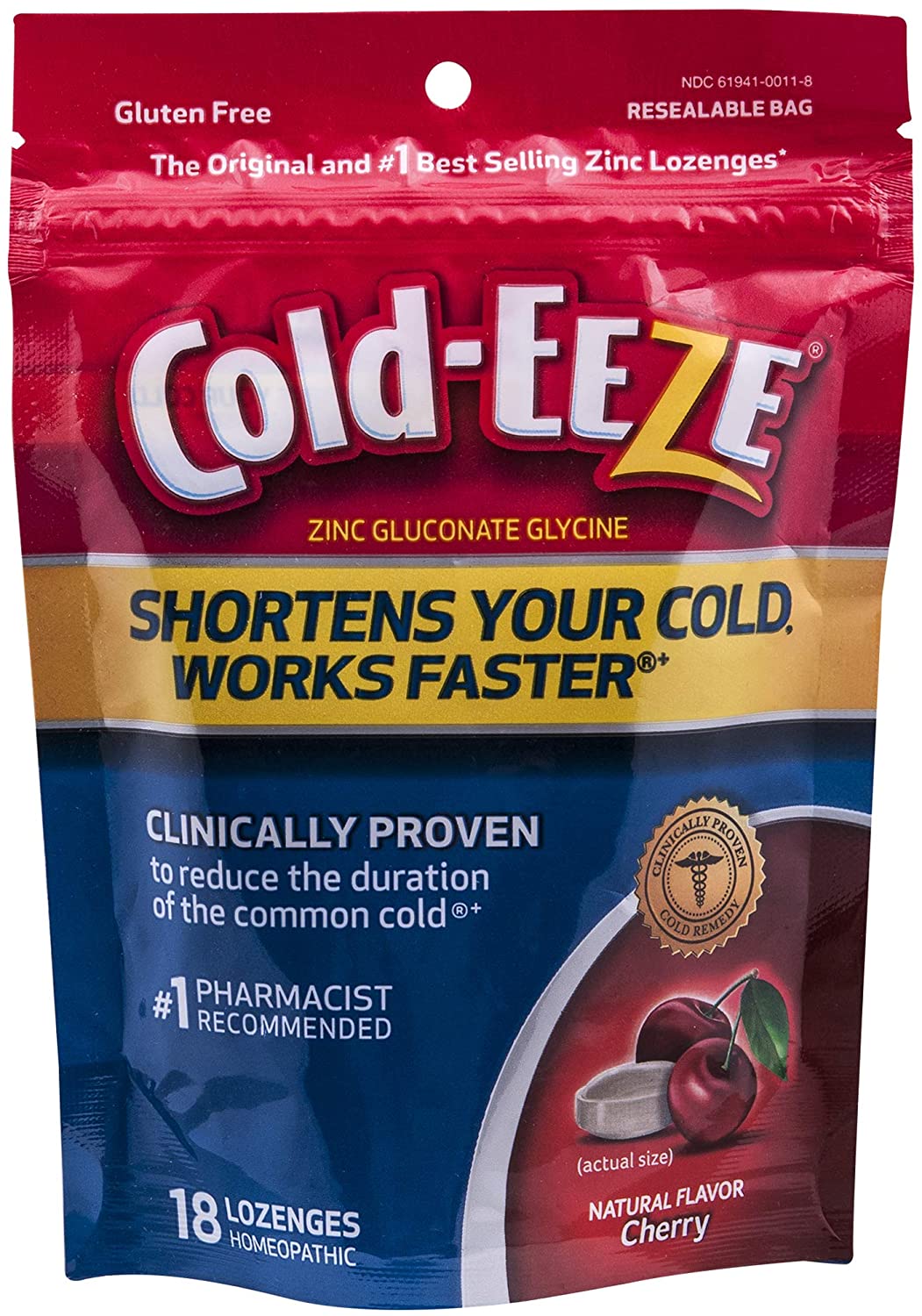 Cold-EEZE Cold Remedy Lozenges Cherry, 18 Count