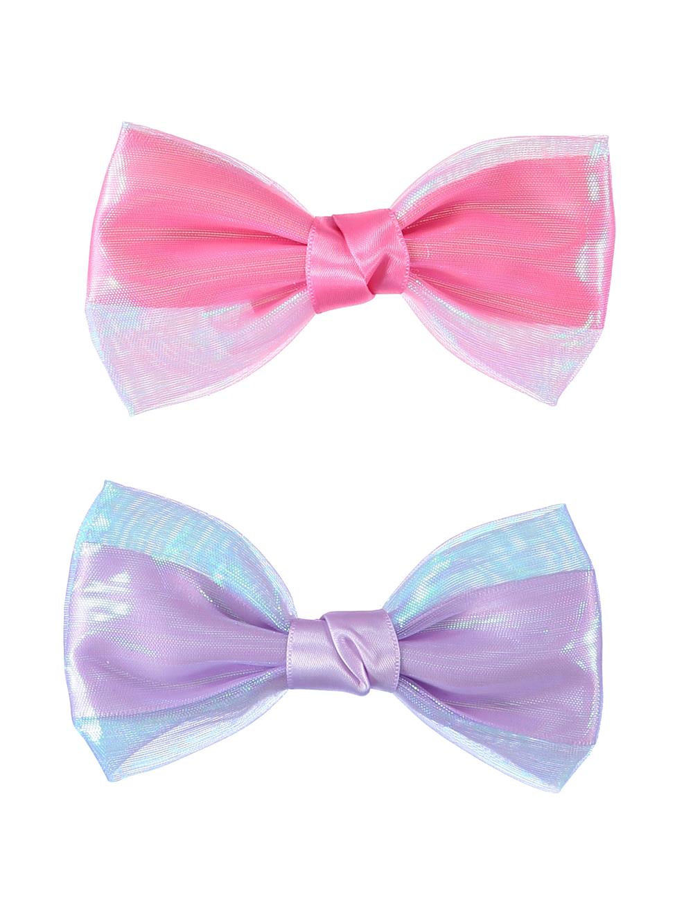 Stylin Girls 2 Piece Sheer Knot Bow Clip