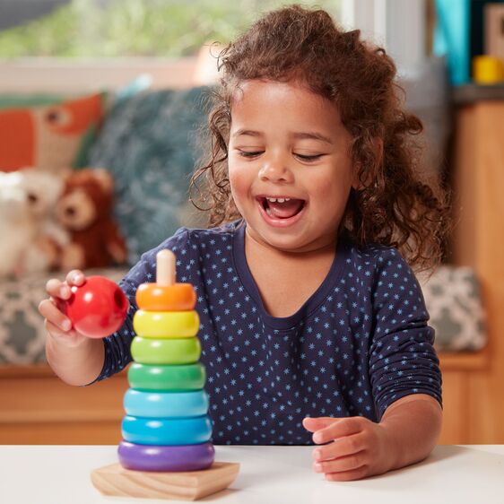 Melissa and Doug Rainbow Stacker Classic Toy