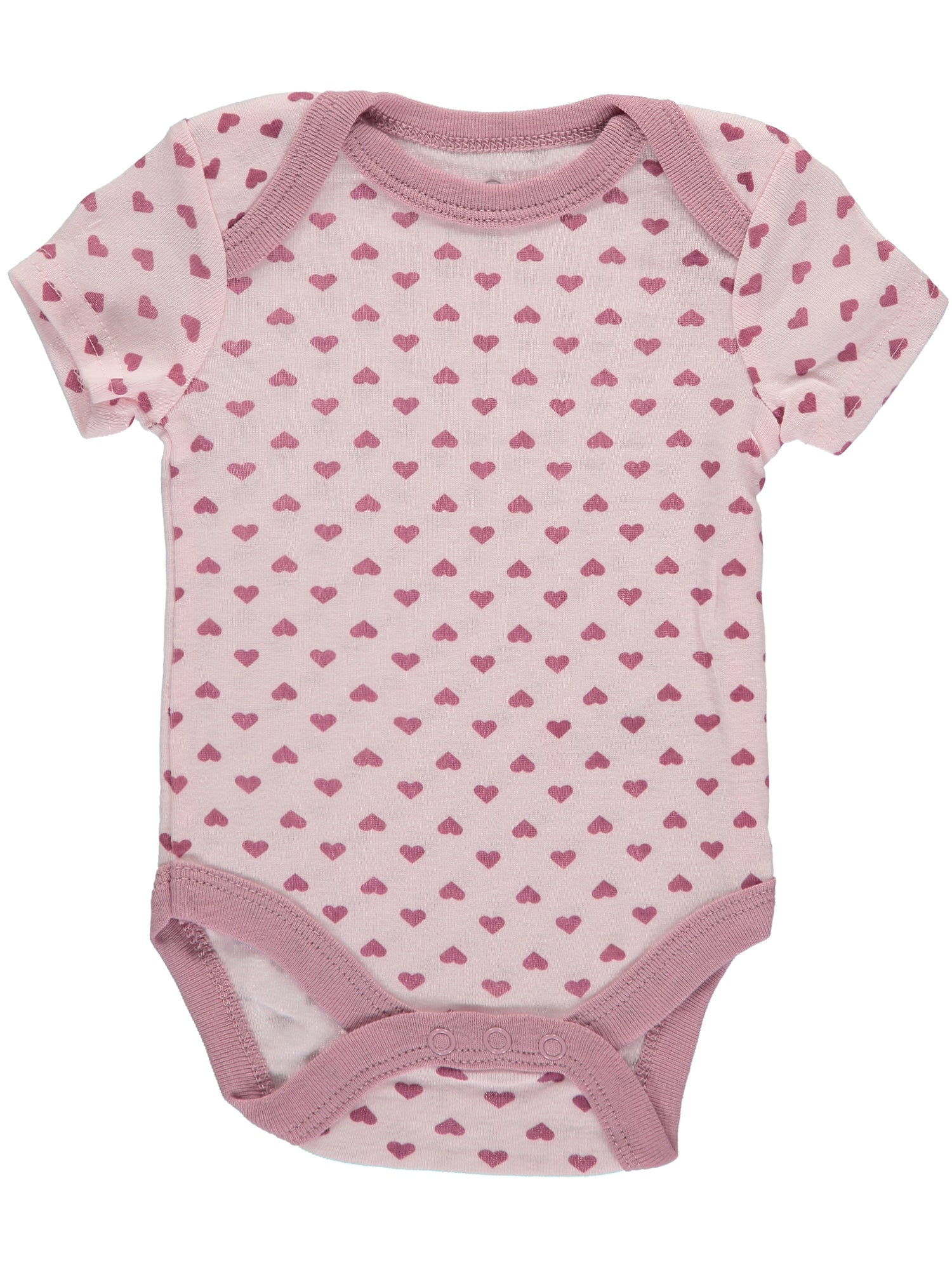 Rene Rofe Baby Girls 0-9 Months Short Sleeve Bodysuit, 5-Pack