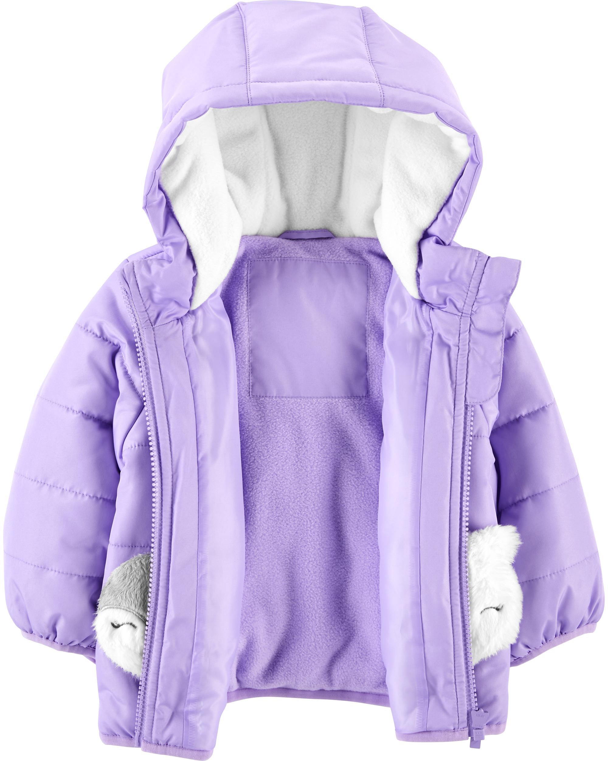 Carters Girls 4-6X Animal Pockets Jacket