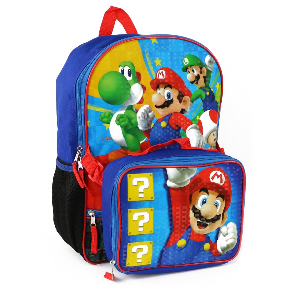 Nintendo Boys Super Mario Backpack Lunch