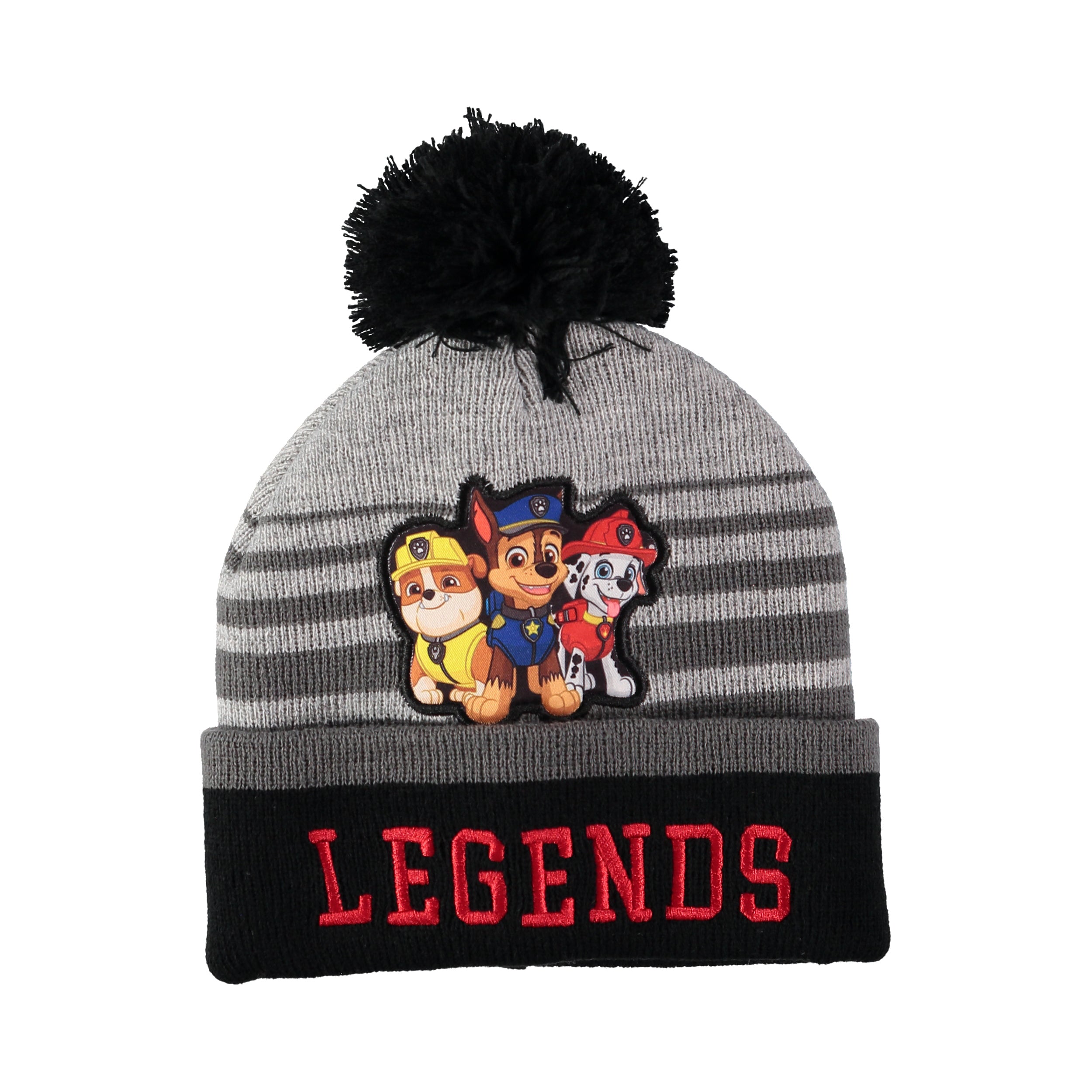 Nickelodeon Boys 2-4T Paw Patrol Pom Hat Mitten Set