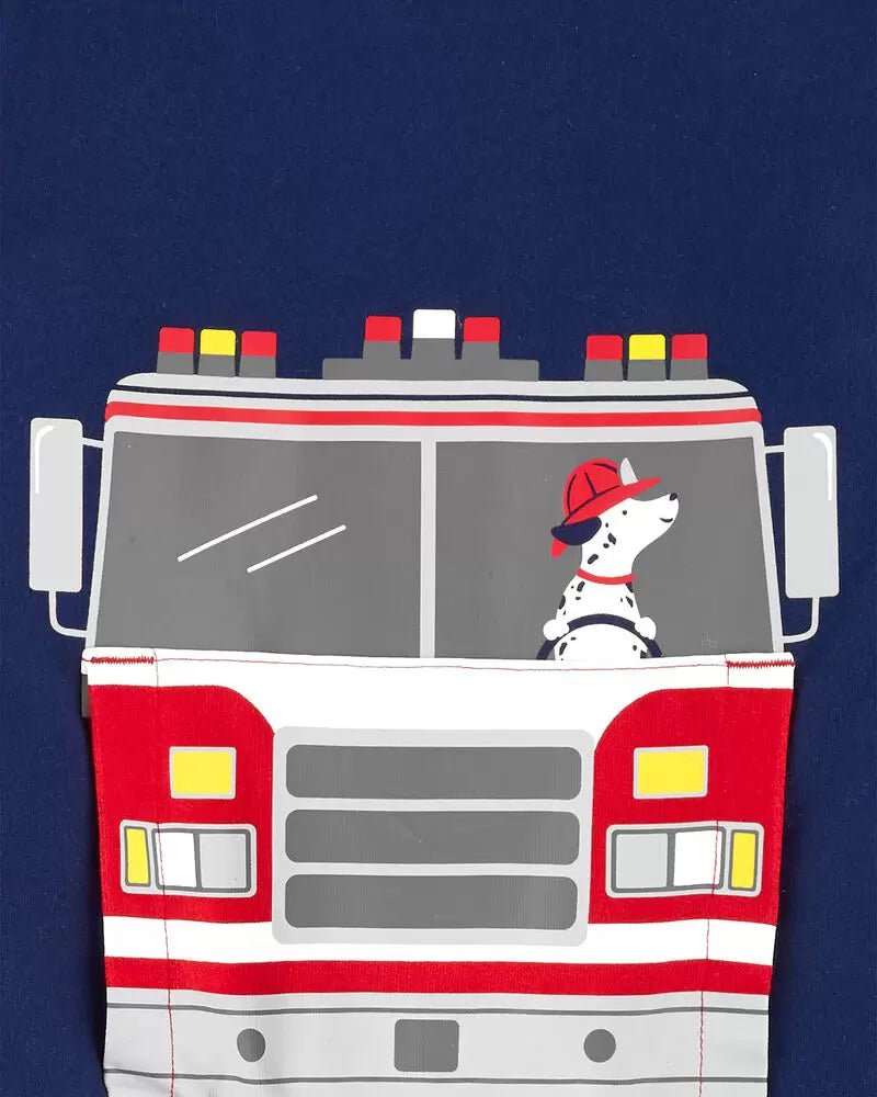 Carters Boys 2T-4T Firetruck Jogger Set