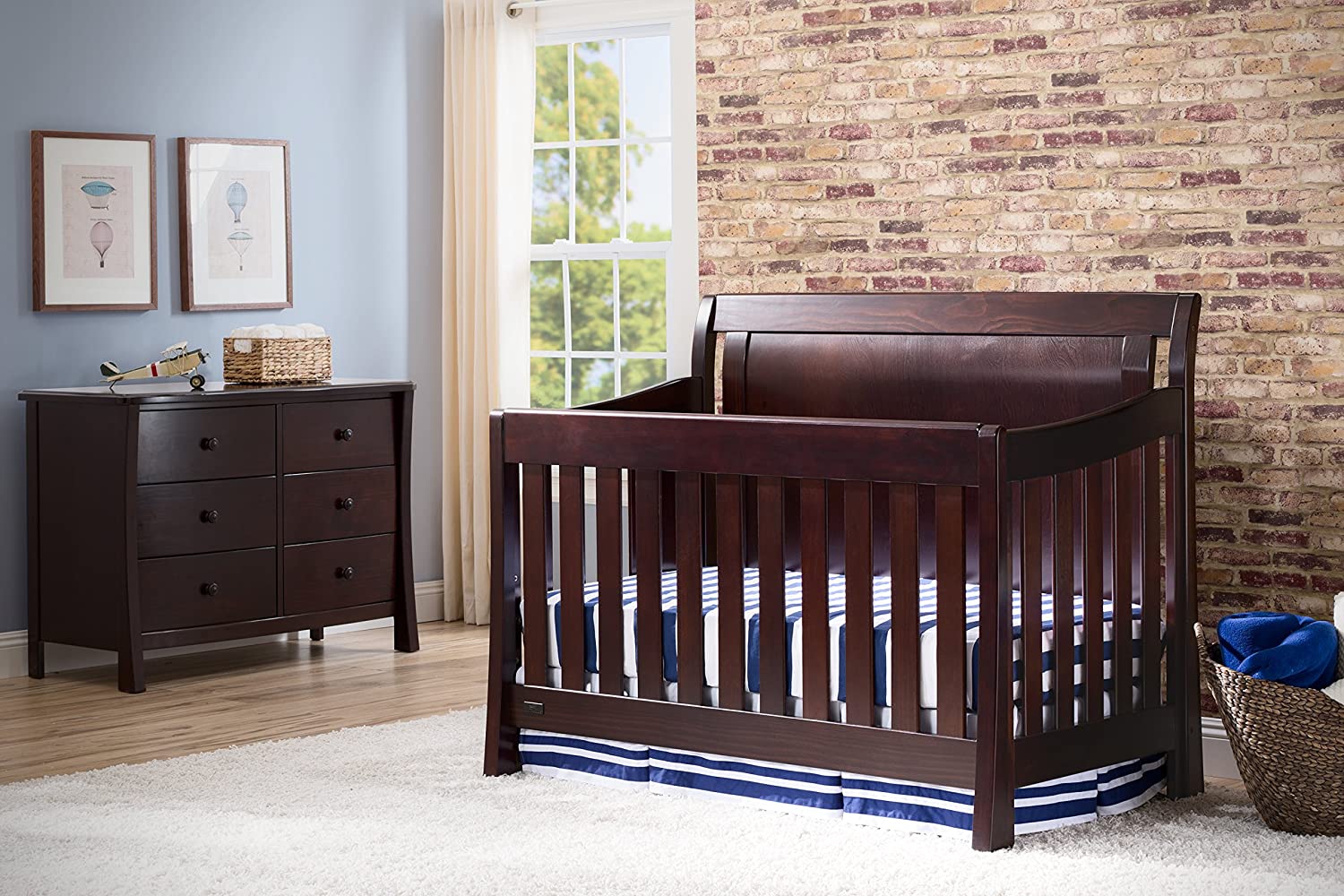 Simmons Kids Slumbertime Madisson Crib 'N' More, Black Espresso