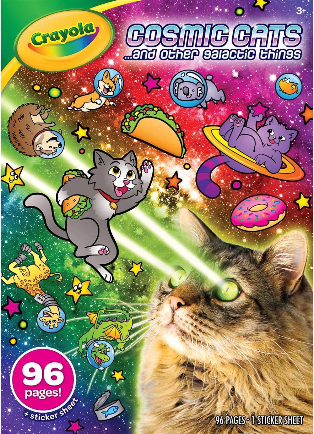 Crayola Cosmic Cats Coloring Book, Sticker Sheet