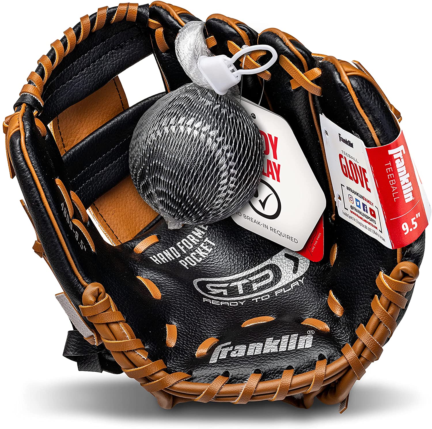 Franklin Franklin Sports RTP Teeball Performance Gloves & Ball Combo