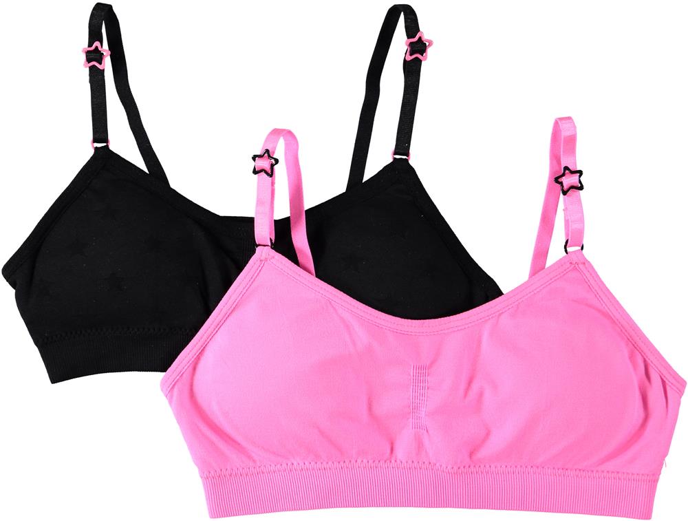 Rene Rofe Girls 7-16 Peyton 2-Pack Padded Bralettes