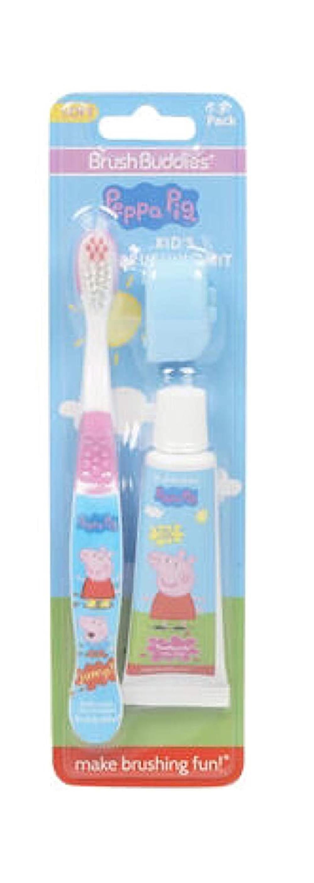 Peppa Pig Brush Buddies Brushing Kit 3 Piece Set