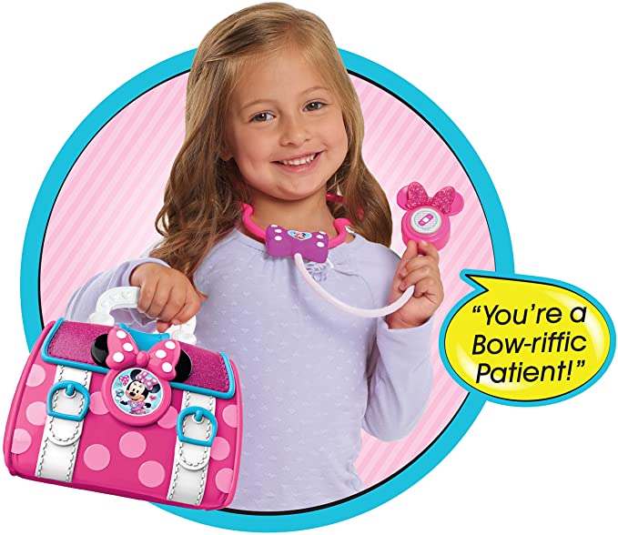 Minnie Mouse Bow-Care Doctor Bag Set Includes a Lights and Sounds Stethoscope