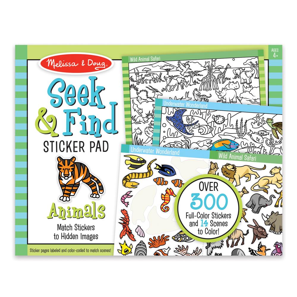 Melissa and Doug Seek & Find Sticker Pad- Animal