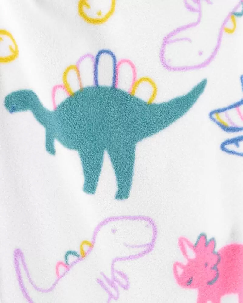 Carters Girls 12-24 Months Dino Microfleece Blanket Sleeper