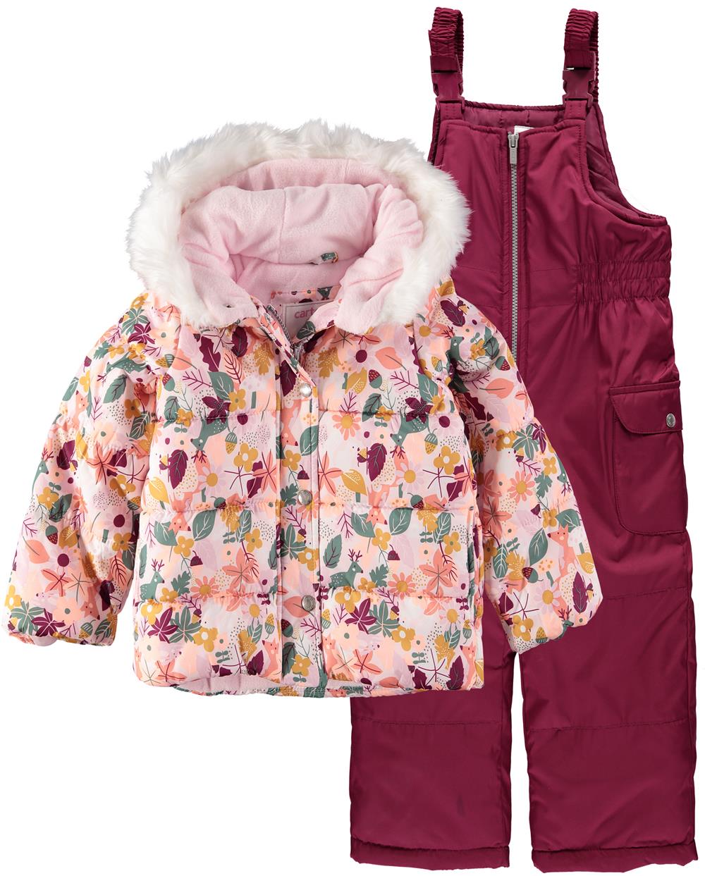 Carters Girls 4-6X 2-Piece Snowsuit